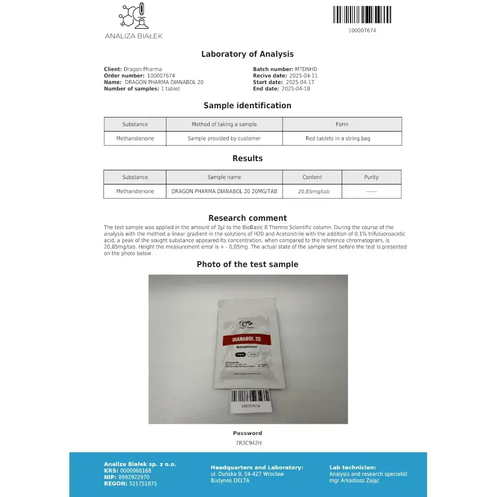 Dianabol 20 mg